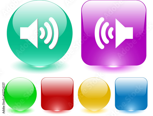 Speaker. Vector interface element.