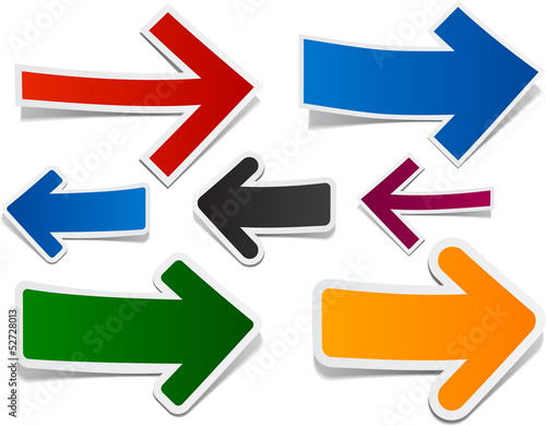 Paper arrows.