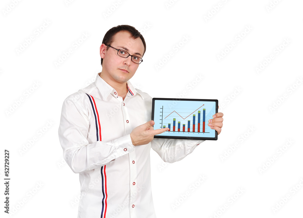 businessman and tablet businessman and tablet