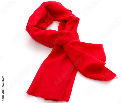 Red scarf or pashmina photo