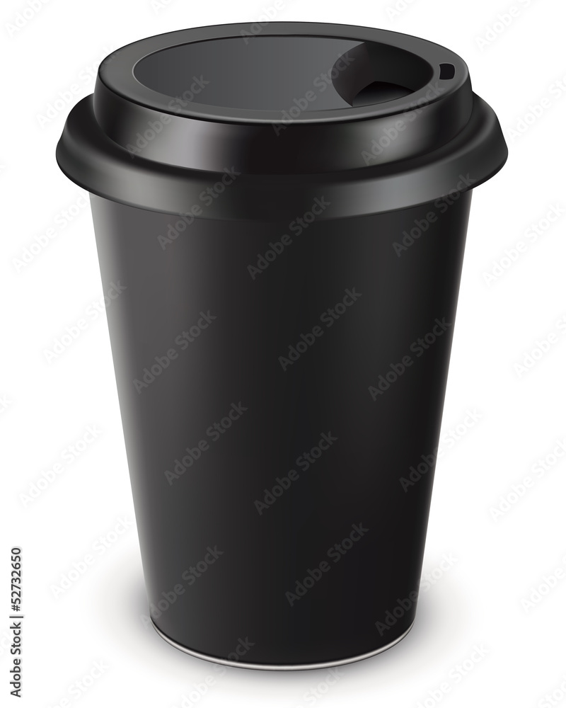 Disposable coffee cup isolated. Vector illustration Disposable coffee cup isolated. Vector illustration
