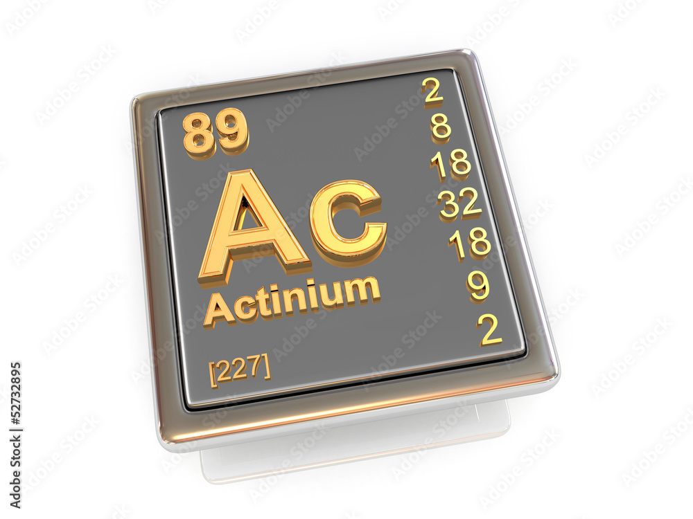 Actinium. Chemical element.