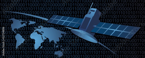 Global satellite communication and binary code