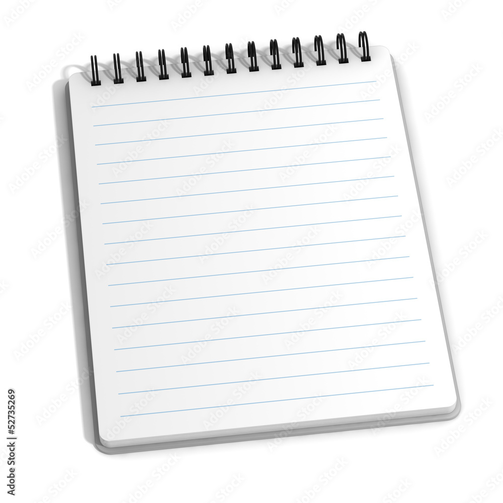 Blank Lined Notepad Blank Lined Notepad