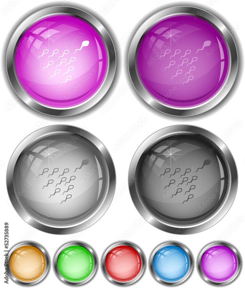 Spermatozoon. Vector internet buttons. Spermatozoon. Vector internet buttons.
