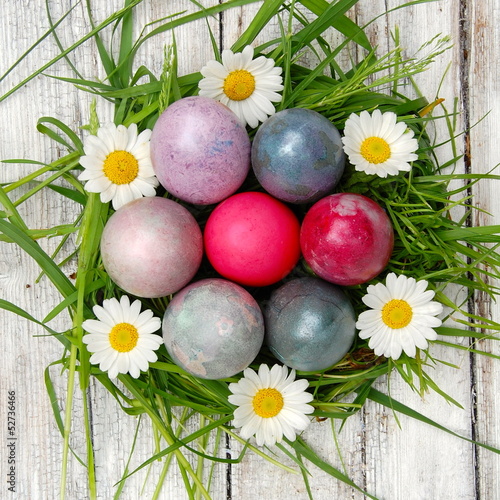 Osterkarte - Osternest mit ...