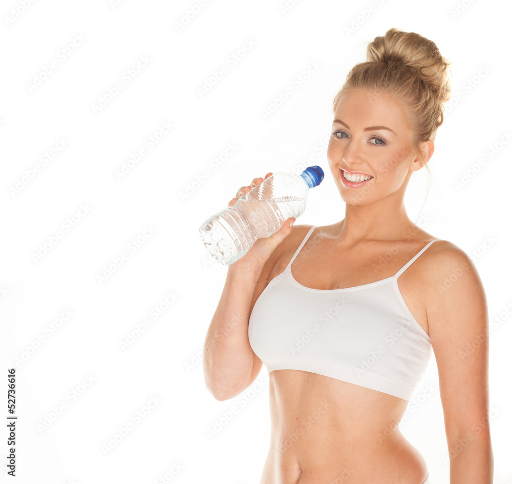 fitness woman with a bottle of water fitness woman with a bottle of water