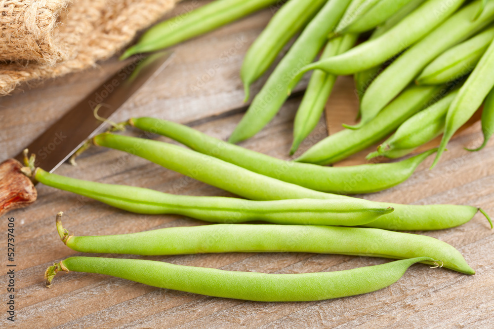 Organic pole beans