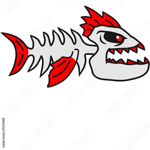 Fish Bone Punk Monster