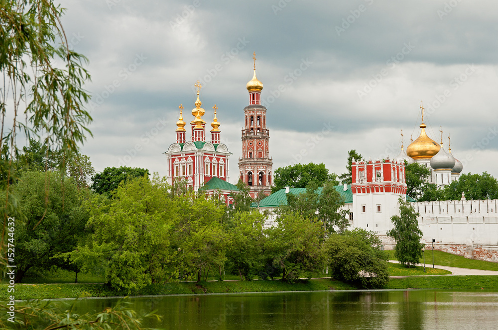 view on the Novodevichy Convent from the pond