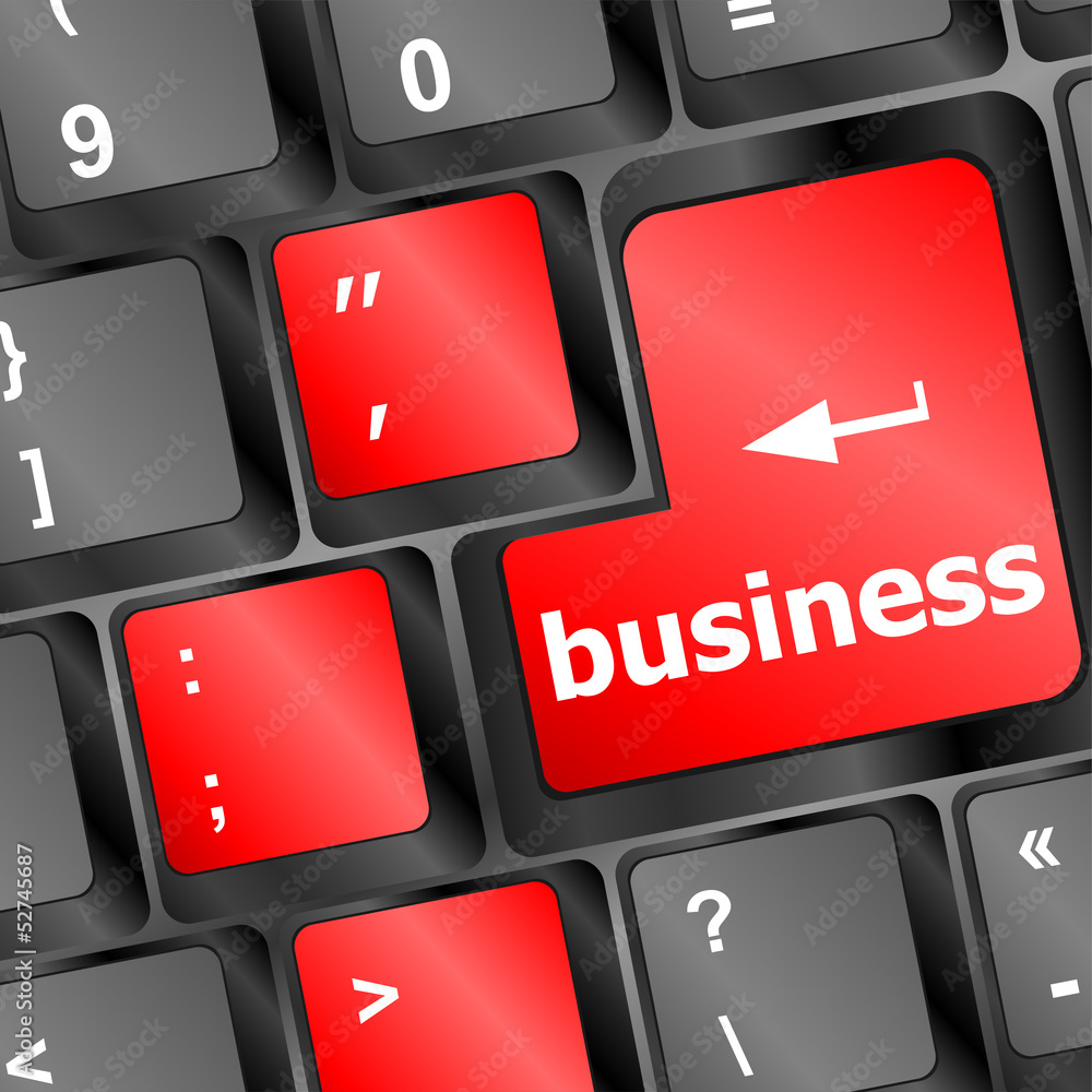 Social Media button on a keyboard with business words Social Media button on a keyboard with business words
