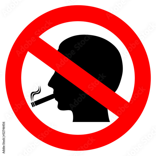 Vector no smoking symbol