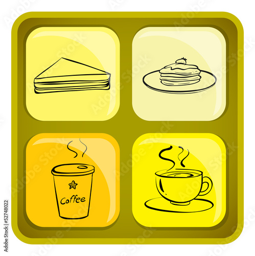 Four snack icons
