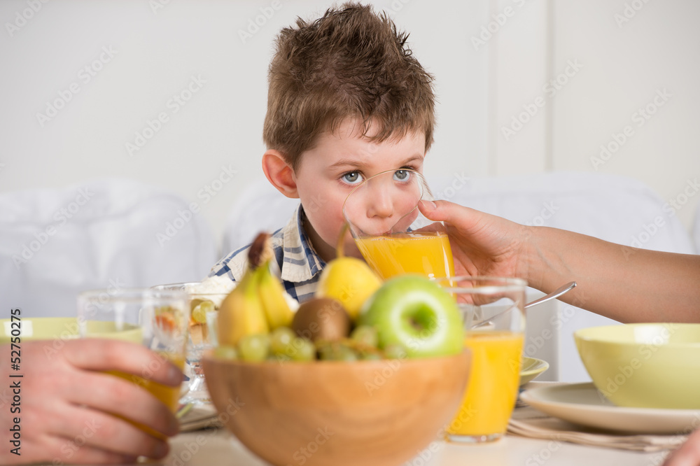 Child on breakfast Child on breakfast