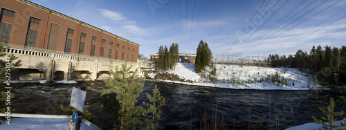 hydroelectric power station panorama in Imatra