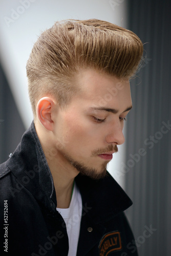 man hairstyle Stock Photo | Adobe Stock