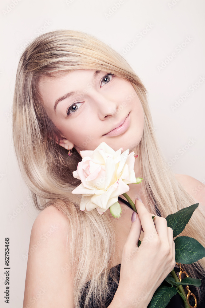Young woman with blond hair Young woman with blond hair