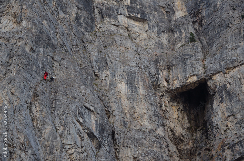 Climbers in action Climbers in action