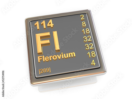 Flerovium. Chemical element.