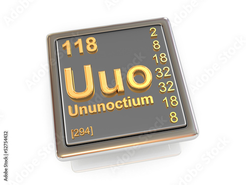 Ununoctium. Chemical element.