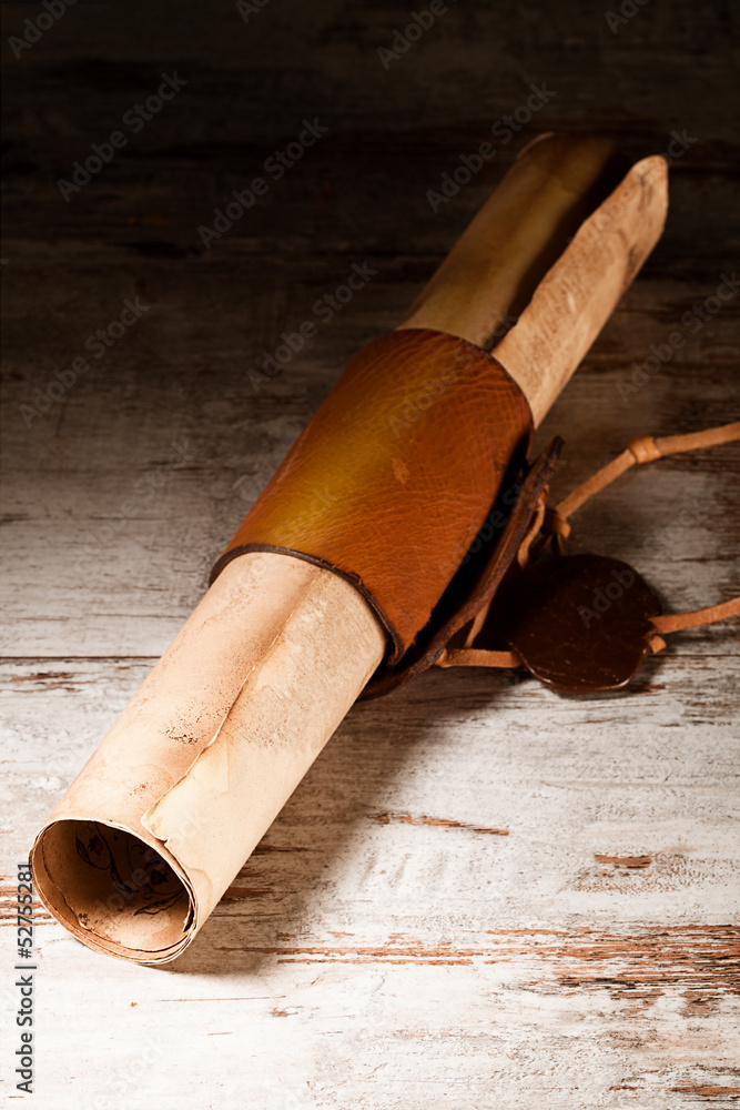 Fotografie medieval scroll