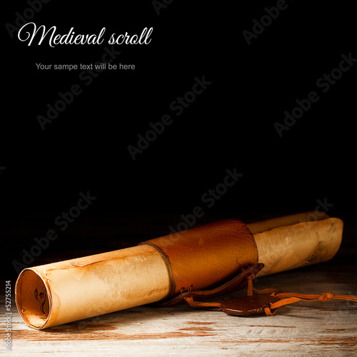 medieval scroll photo