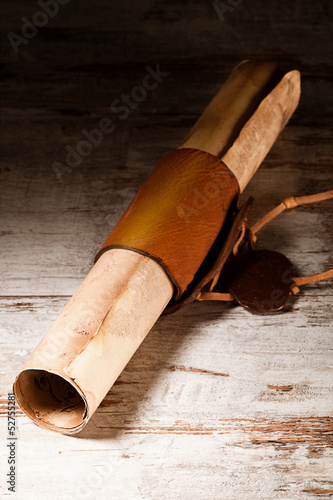Fotografie medieval scroll