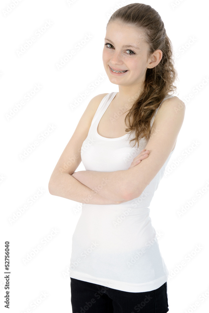 Freundliche Jugendliche im Studio Freundliche Jugendliche im Studio