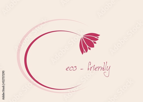 Fototapeta Naklejka Na Ścianę i Meble -  water lily , Buddha, Eco friendly business logo design