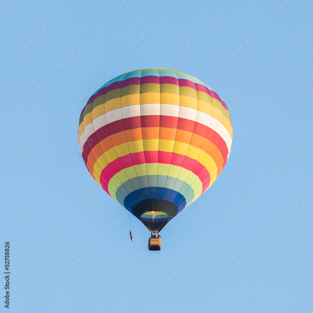 Colorful hot air balloons on the blue sky Colorful hot air balloons on the blue sky