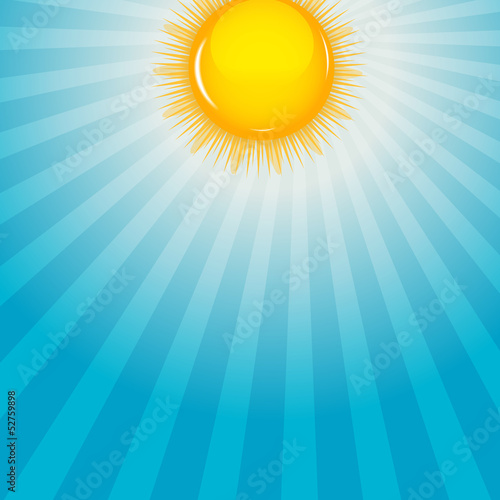 Cloud and sunny background vector illustration