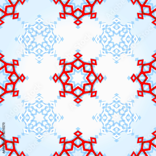 Abstract geometric snowflake