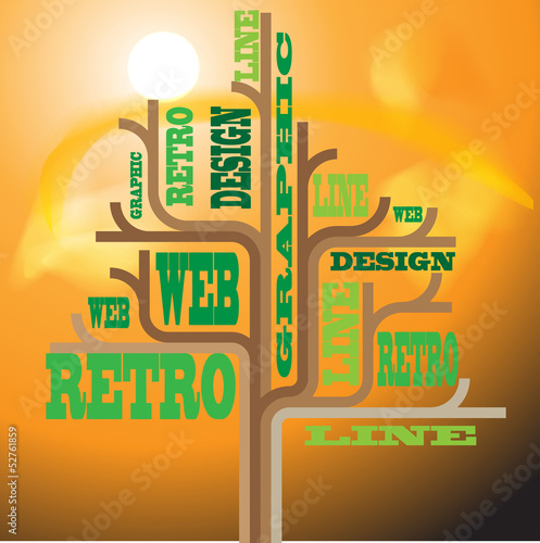 Abstract retro background