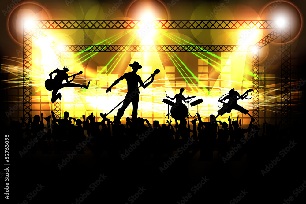 Band performing in Public