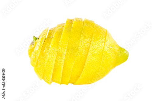 Slices of lemon fruit