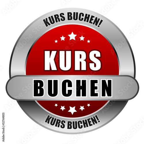 5 Star Button rot KURS BUCHEN KB KB