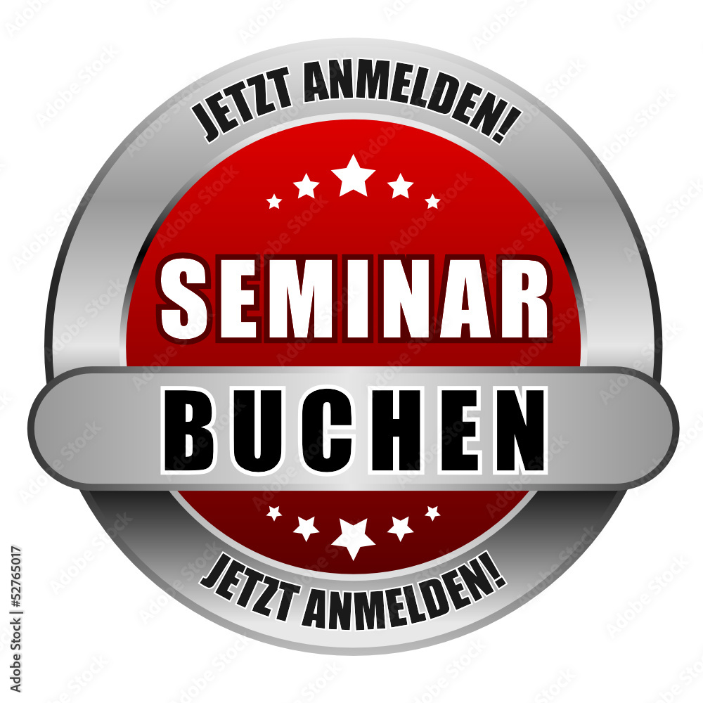 5 Star Button rot SEMINAR BUCHEN JA JA 5 Star Button rot SEMINAR BUCHEN JA JA