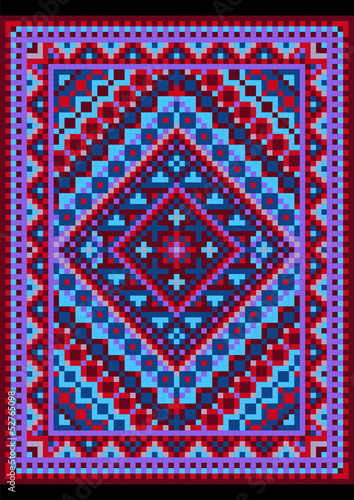 Design a pattern for the carpet with   oriental ornaments