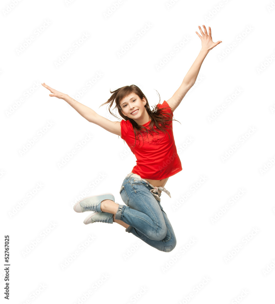 girl jumping