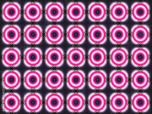 wallpaper shapes - pink on black