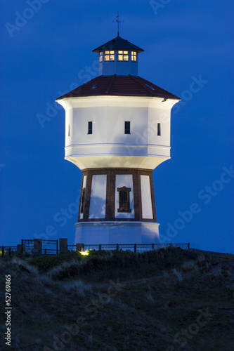 Wasserturm Langeoog zur blauen Stunde photo