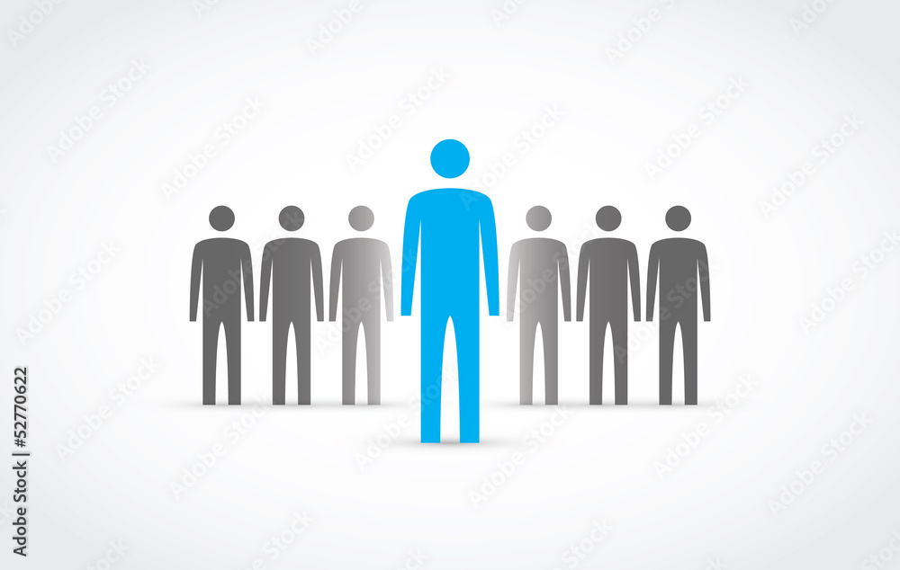 Leadership in business concept illustration vector Leadership in business concept illustration vector