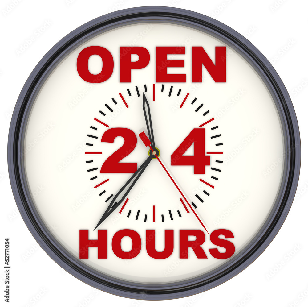 Open 24 hours Open 24 hours