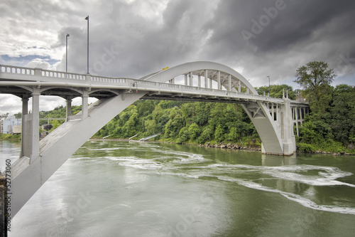 Oregon City Bridge Over Willamette River