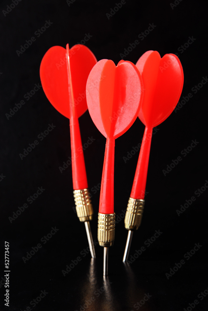 Darts isolated on black Darts isolated on black
