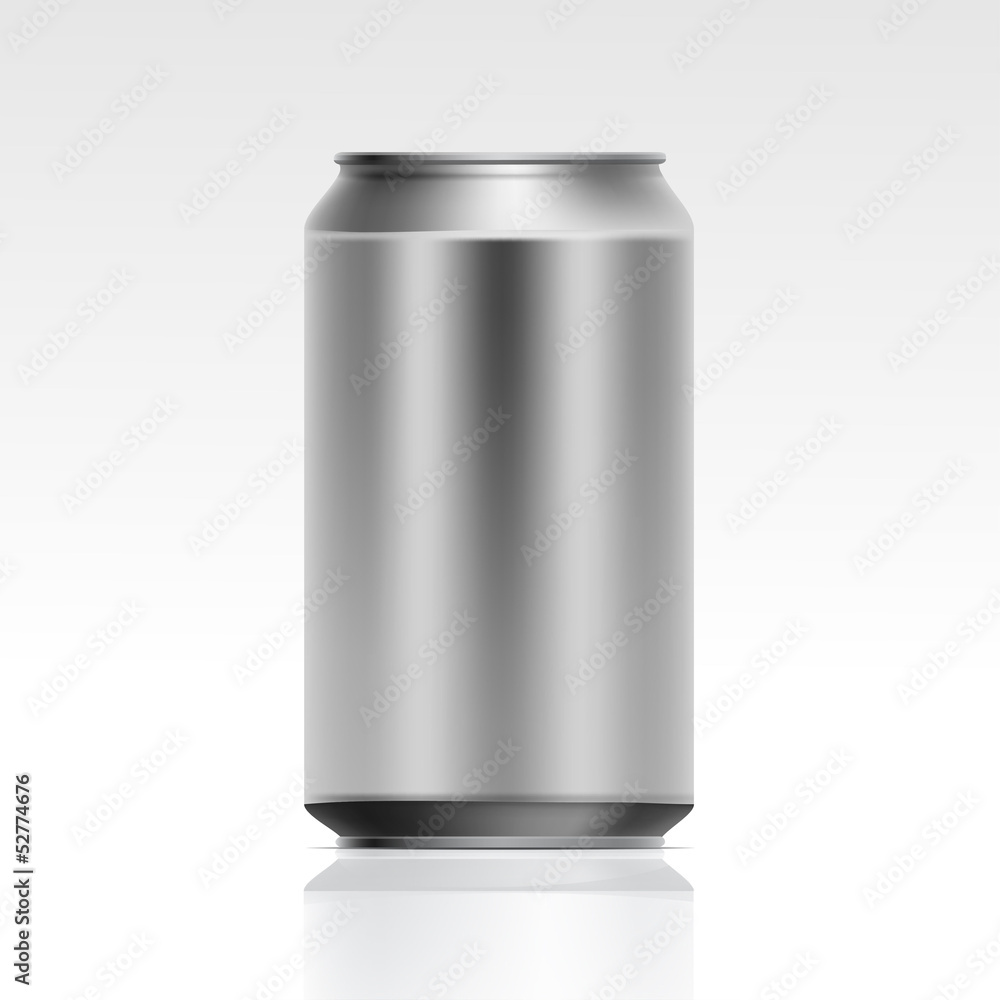 Vector Realistic Metal Can Vector Realistic Metal Can