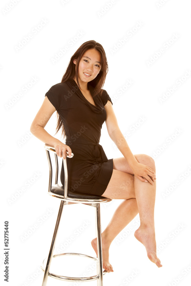 sit stool black