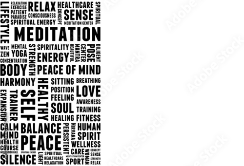 Meditation Tagcloud Banner