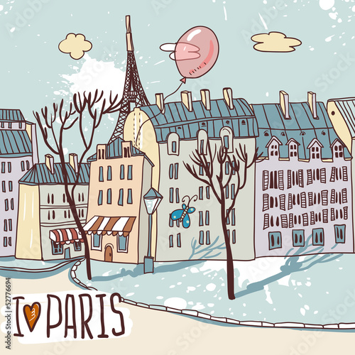 paris urban sketch