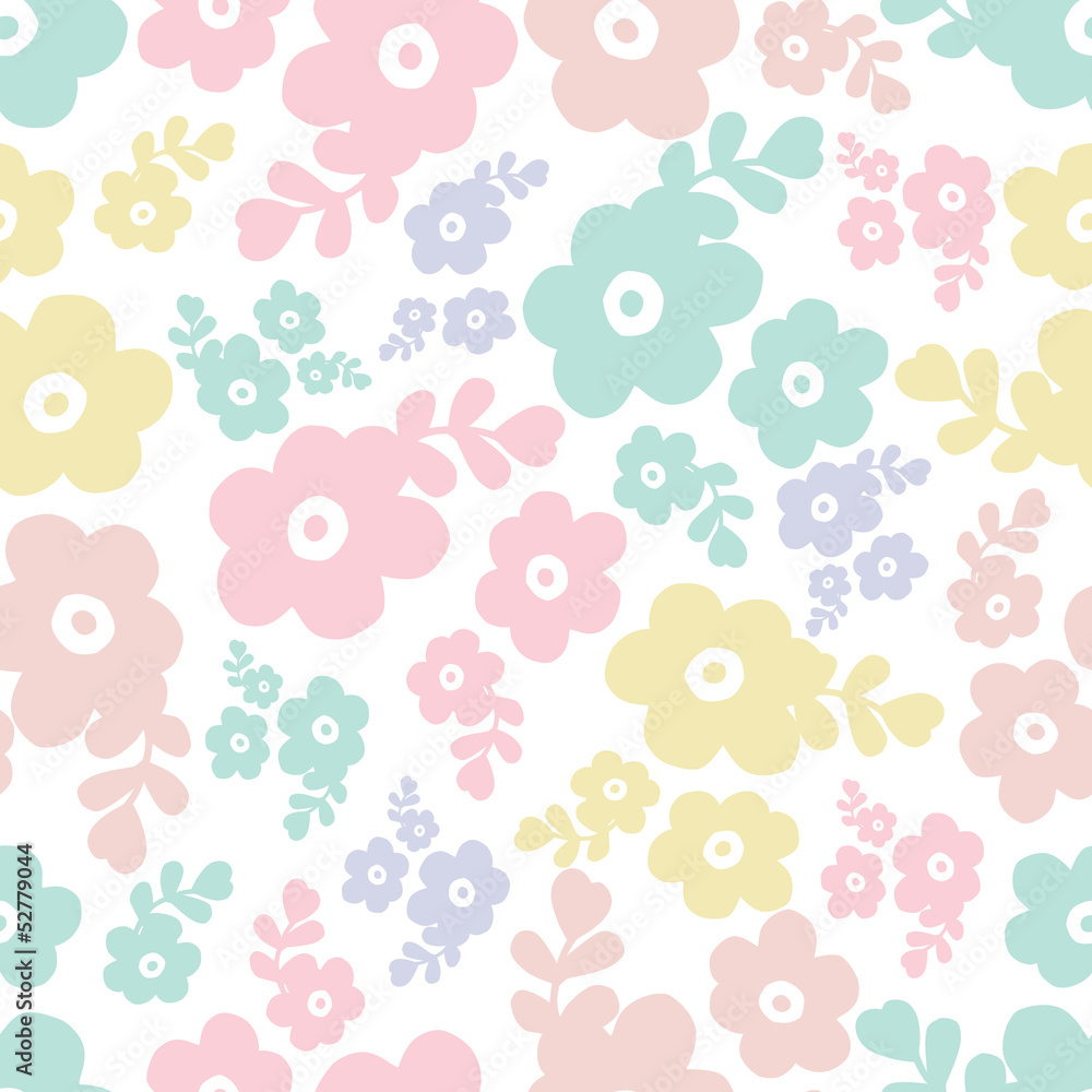 Seamless pattern of flower background